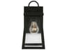 Founders Small Outdoor Wall Lantern Black Aluminum