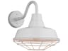 Barn Light Collection Medium Outdoor Cage White Wet Rated