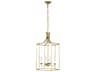 4-Light Lantern Pendant Bantry House Antique Gild