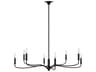 Chatsworth 8-Light Aged Iron Black Candelabra Chandelier