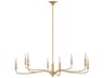 Chatsworth 8-Light Gild Gold Candelabra Chandelier