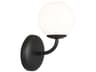Galassia 1-Light Vanity Wall Sconce Midnight Black