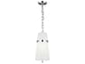 Cordtlandt Small Pendant Polished Nickel White Linen Shade