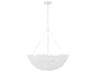 Kelan Textured White 6-Light Large Pendant