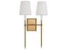 2 Light Wall Sconce Baxley Burnished Brass