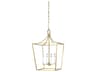 Southold 4-Light Burnished Brass Lantern Chandelier