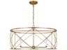 Beatrix 4-Light Open Cage Lantern Chandelier Antique Gild