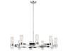 Large Chandelier Geneva 8 Light Polished Nickel