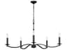 Chandelier Wellen Aged Iron 5 Light