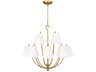 Marina 12-Light Burnished Brass Empire Chandelier