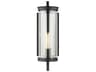 Small Outdoor Wall Lantern Eastham Textured Black 1-Light