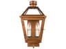 Outdoor Wall Lantern Hyannis Natural Copper Clear Glass