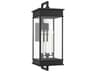 Outdoor Wall Lantern Cupertino 4 Light Textured Black