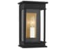 Cupertino 1-Light Textured Black Outdoor Wall Lantern