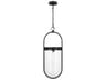 Blaine 1 Light Large Pendant Aged Iron Clear Glass
