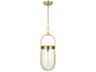 Blaine Burnished Brass 1 Light Small Mini Pendant