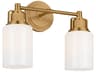 Ashford 2-Light Burnished Brass Vanity Light