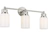 Ashford 3-Light Polished Nickel Vanity Light