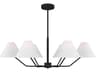 Burke 38-Inch 6-Light Chandelier Midnight Black