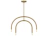 Chandelier Hadden Modern Satin Brass