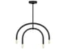 Hadden Medium Chandelier Midnight Black 4 Light Modern Articulating Ceiling Fixture