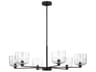 Lochdale 6-Light Midnight Black Candelabra Chandelier