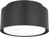 Flush Mount Ceiling Light Dartmore Midnight Black 10-Inch
