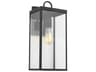 One Light Outdoor Wall Lantern Howell Textured Black Contemporary