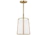 1 Light Pendant Cortes Satin Brass Rattan