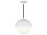 Hyde Medium Pendant Light Matte White Opal Glass