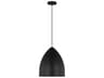 Huron Medium Pendant Midnight Black Steel