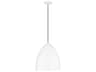 Huron 1-Light Matte White Pendant
