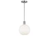 Colewood Brushed Nickel Milk Glass Mini Pendant