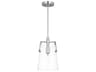 Crofton 1-Light Mini Pendant Brushed Nickel Clear Glass
