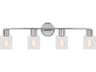 Sayward 4 Light Bath Vanity Sconce Chrome Clear Glass