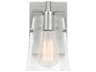 Crofton 1-Light Brushed Steel Wall Sconce