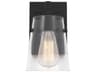 Crofton Wall Sconce Midnight Black Clear Glass