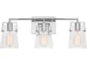 Crofton 3 Light Bathroom Vanity Light Chrome
