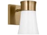 Roy Satin Brass One Light Small Vanity Sconce