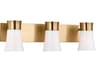 Roy Bathroom Vanity Light Satin Brass 3 Light