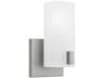 Rhode 1-Light Brushed Steel Modern Wall Sconce