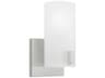 Rhode 1-Light Bathroom Vanity Sconce Chrome Finish Etched Glass