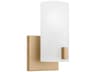 Rhode 1 Light Satin Brass Bath Vanity Sconce