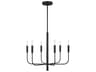 Brianna 6 Light Chandelier Aged Iron Modern Minimalist