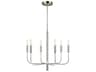 Brianna 6 Light Chandelier Polished Nickel