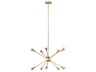 Jax 10-Light Sputnik Chandelier Burnished Brass