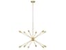 Chandelier Jax 12-Light Sputnik Burnished Brass