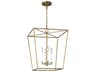 Viota 4 Light Casted Gild Lantern Pendant