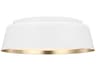 Asher 3-Light Flush Mount Ceiling Light Matte White