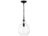 Magnus Pendant Light Aged Iron Clear Glass